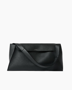SHIBORU LEATHER BAG / BLACK