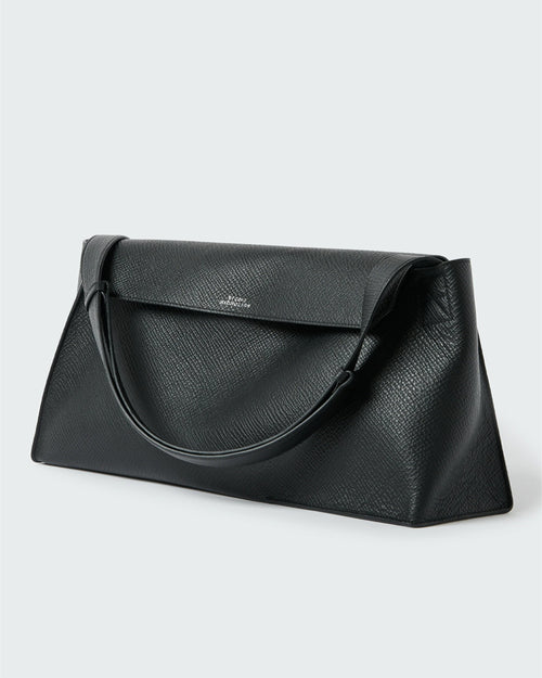 SHIBORU LEATHER BAG / BLACK