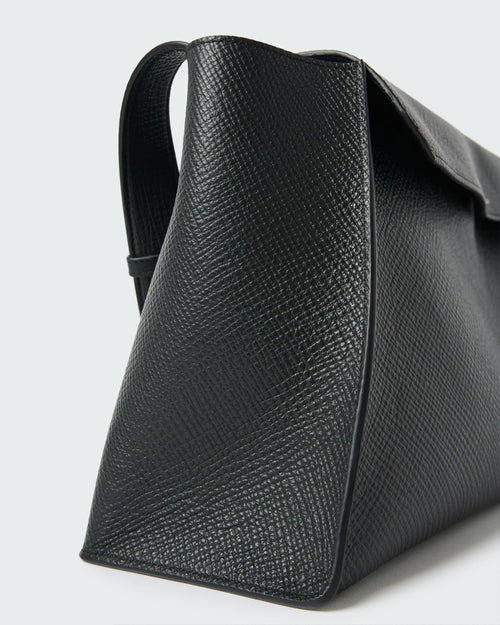 SHIBORU LEATHER BAG / BLACK