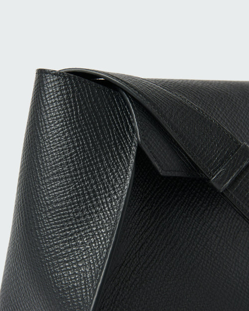 SHIBORU LEATHER BAG / BLACK