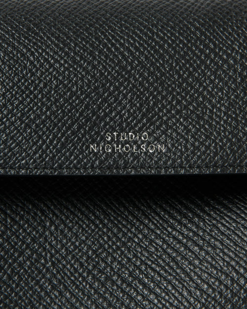 SHIBORU LEATHER BAG / BLACK