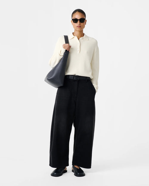 CHALCO DENIM PANT / WASHED BLACK