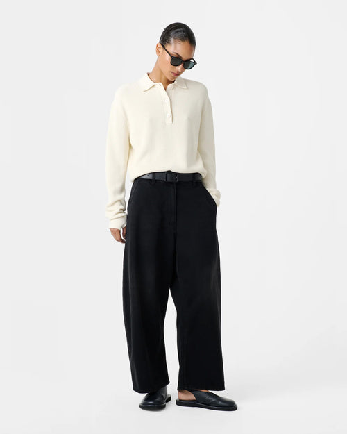 CHALCO DENIM PANT / WASHED BLACK