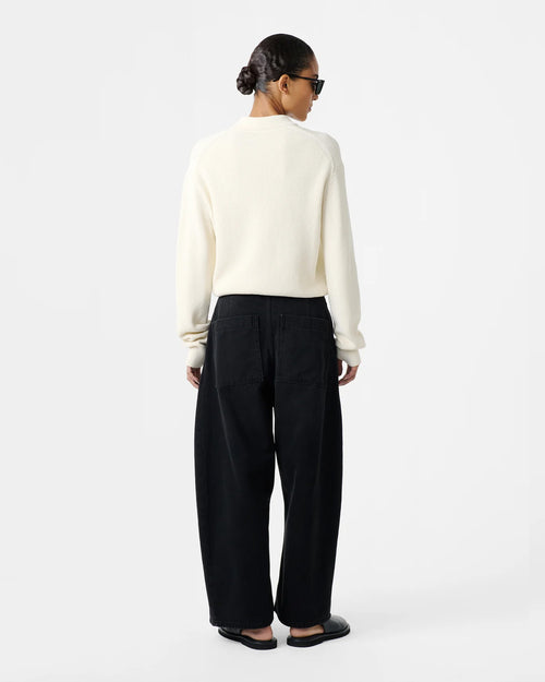 CHALCO DENIM PANT / WASHED BLACK