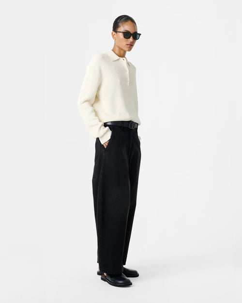 CHALCO DENIM PANT / WASHED BLACK