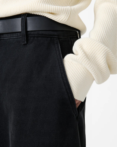 CHALCO DENIM PANT / WASHED BLACK