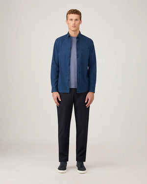 BUTTON DOWN DENIM SHIRT / INDIGO