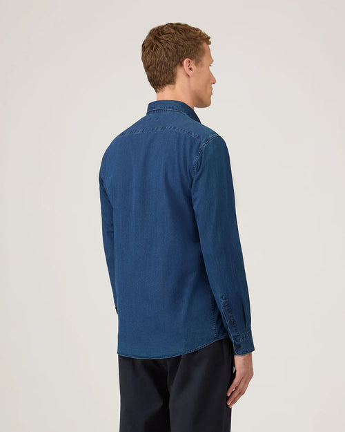 BUTTON DOWN DENIM SHIRT / INDIGO