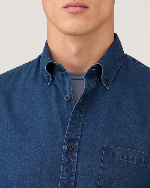 BUTTON DOWN DENIM SHIRT / INDIGO