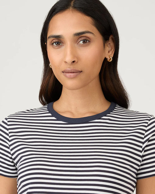 S/S CLASSIC T-SHIRT / WHITE NAVY