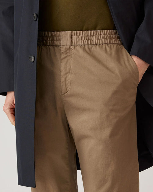 COTTON DRAWSTRING TROUSER / DARK STONE