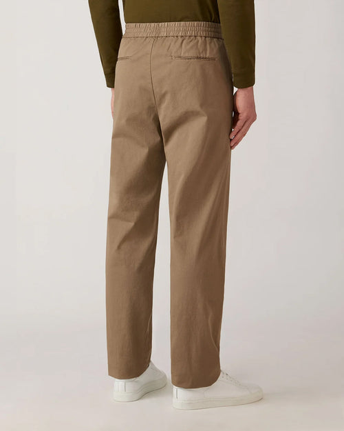 COTTON DRAWSTRING TROUSER / DARK STONE