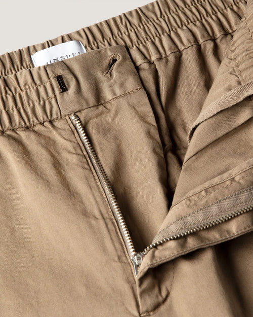 COTTON DRAWSTRING TROUSER / DARK STONE