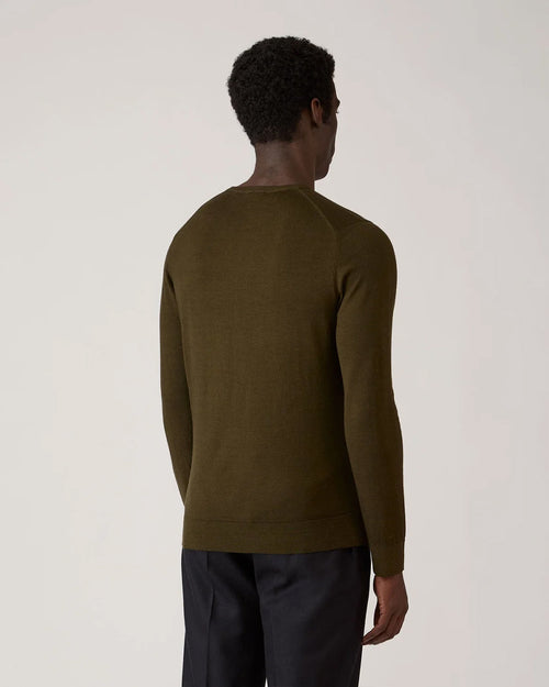 EXTRA-FINE MERINO JUMPER / LODEN GREEN