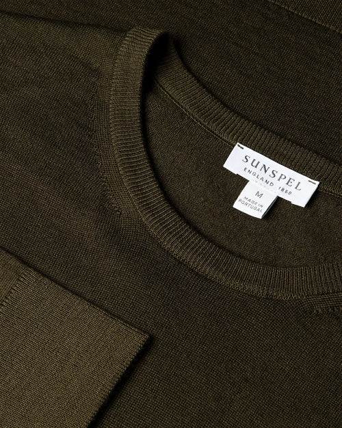 EXTRA-FINE MERINO JUMPER / LODEN GREEN