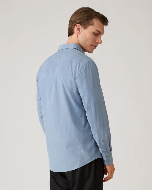 FINE CORD SHIRT / POWDER BLUE