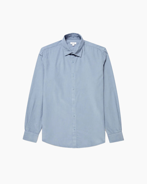 FINE CORD SHIRT / POWDER BLUE