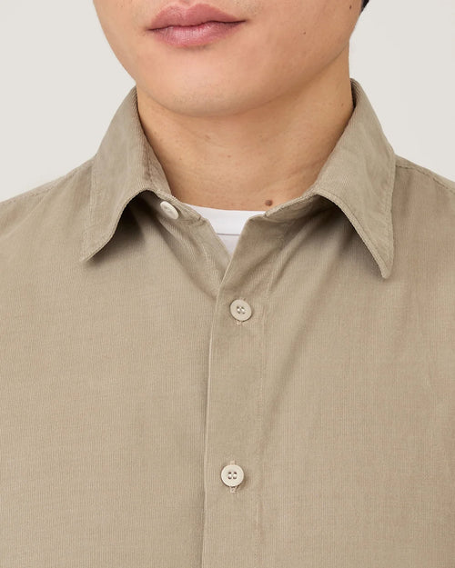 FINE CORD SHIRT / FOG