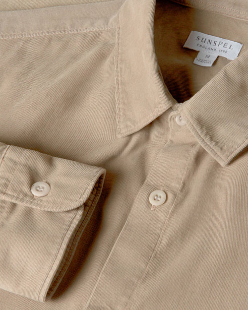 FINE CORD SHIRT / FOG