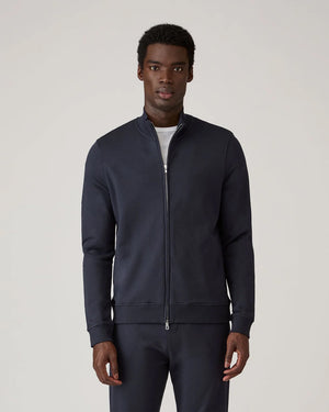 SUPIMA LOOPBACK ZIP SWEATSHIRT / MIDNIGHT NAVY