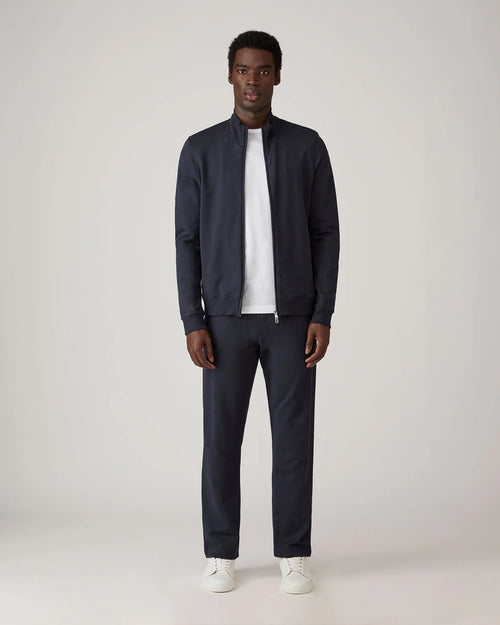 SUPIMA LOOPBACK ZIP SWEATSHIRT / MIDNIGHT NAVY