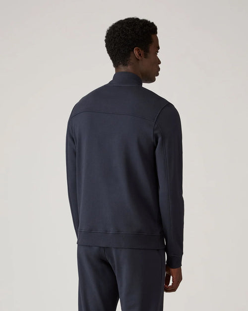 SUPIMA LOOPBACK ZIP SWEATSHIRT / MIDNIGHT NAVY