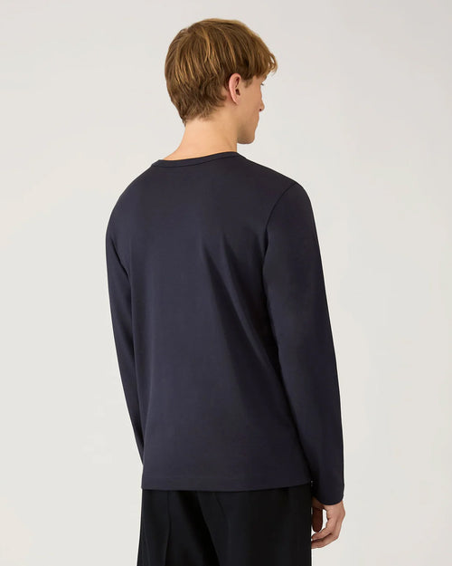 LONG SLEEVE HEAVY WEIGHT T-SHIRT / NAVY