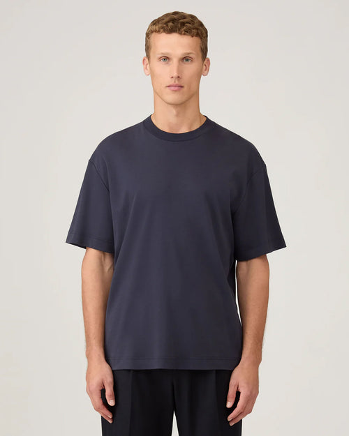 HEAVY WEIGHT OVERSIZED T-SHIRT / NAVY