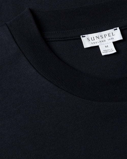 RELAXED FIT HEAVYWEIGHT T-SHIRT / NAVY