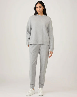 WMN'S LOOPBACK SWEATSHIRT / GREY MELANGE