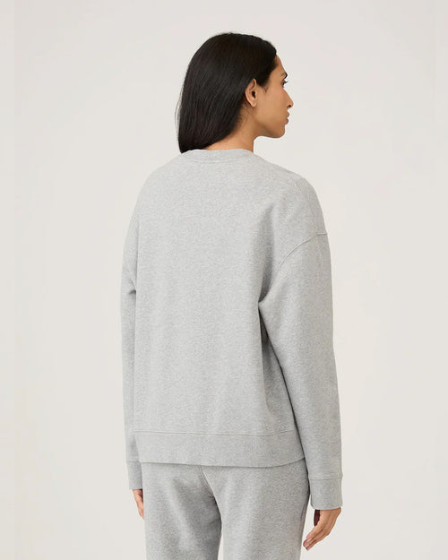 WMN'S LOOPBACK SWEATSHIRT / GREY MELANGE