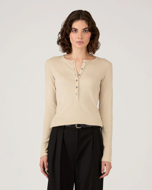 RIBBED HENLEY / HAZELWOOD