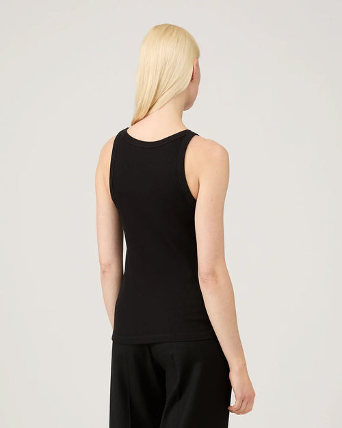 RIB VEST / BLACK