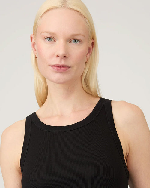RIB VEST / BLACK