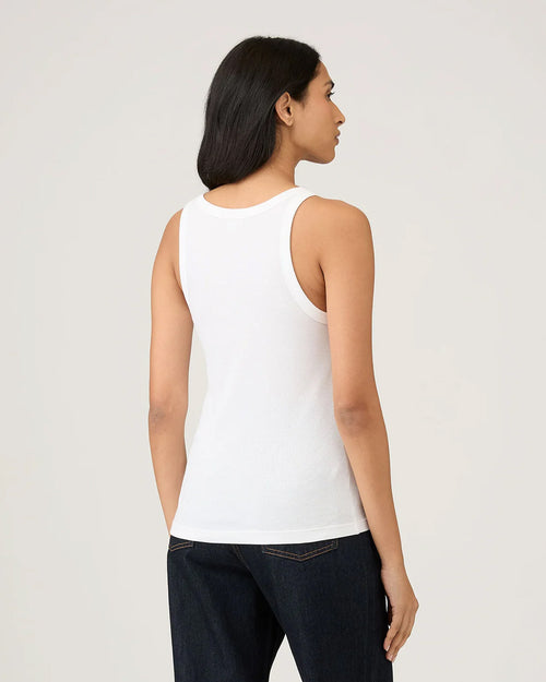 RIB VEST / WHITE