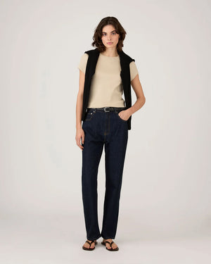 RIBBED T-SHIRT / HAZELWOOD