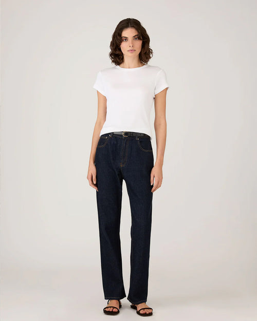 RIBBED T-SHIRT  / WHITE