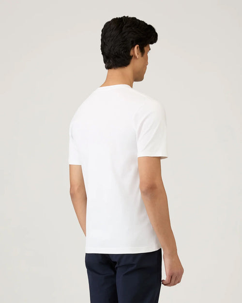 RIVIERA MIDWEIGHT V-NECK T-SHIRT / WHITE