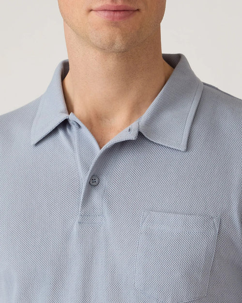 RIVIERA POLO SHIRT / POWDER BLUE