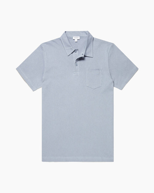 RIVIERA POLO SHIRT / POWDER BLUE