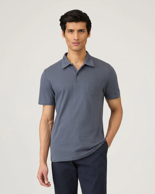 RIVIERA POLO SHIRT / BLUE SLATE