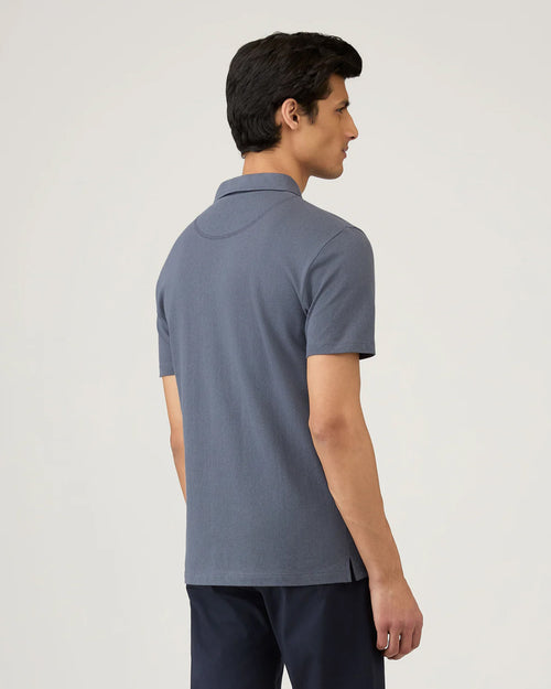 RIVIERA POLO SHIRT / BLUE SLATE