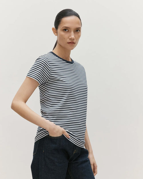 S/S CLASSIC T-SHIRT / WHITE NAVY