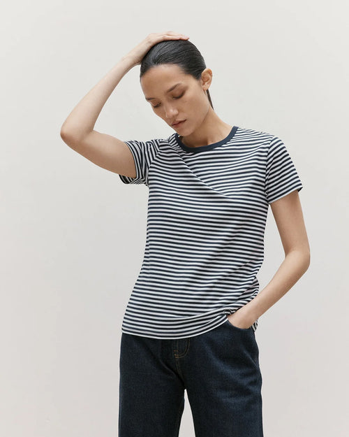 S/S CLASSIC T-SHIRT / WHITE NAVY
