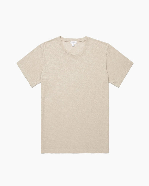 COTTON LINEN T-SHIRT / ASH