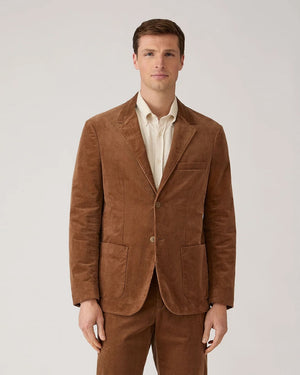 CORDUROY BLAZER / DARK BEIGE