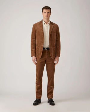 CORDUROY BLAZER / DARK BEIGE