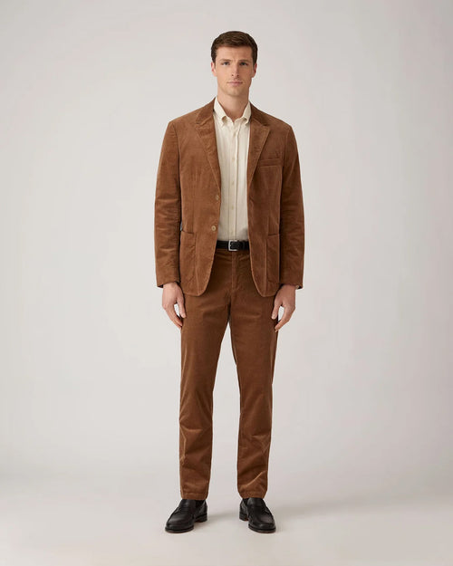 CORDUROY BLAZER / DARK BEIGE
