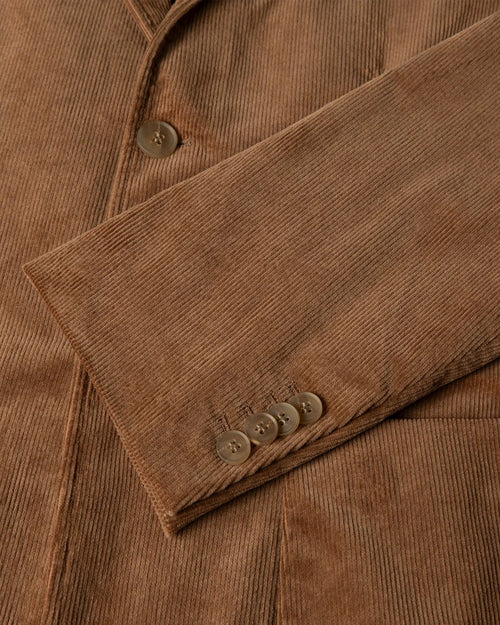 CORDUROY BLAZER / DARK BEIGE