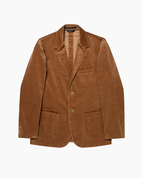 CORDUROY BLAZER / DARK BEIGE